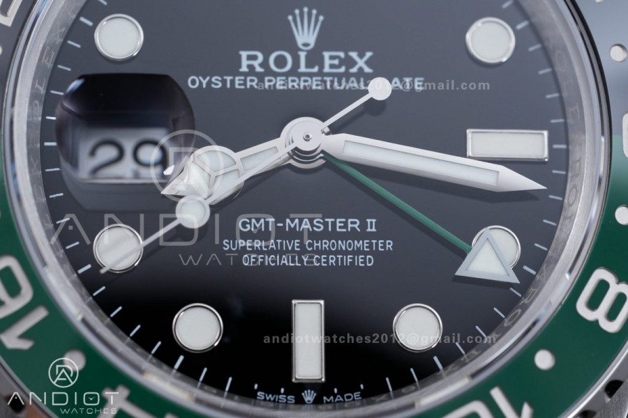 GMT-Master II 126720 VTNR 904L Steel V3 VSF 1:1 Sprite Best Edition Black Dial On Jubilee Bracelet DD3285 V4(Free Sprung) 