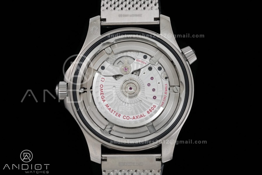 Seamaster 300 "No Time to Die" Titanium ORF 1:1 Best Edition On Titanium Mesh Bracelet SA8806 Super Clone (Free Nato)Free Sprung