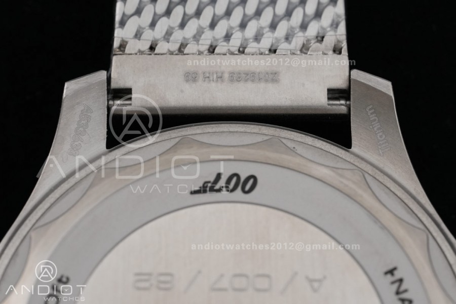 Seamaster 300 "No Time to Die" Titanium ORF 1:1 Best Edition On Titanium Mesh Bracelet SA8806 Super Clone (Free Nato)Free Sprung