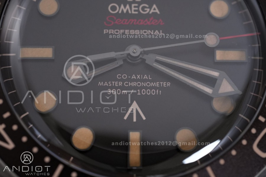 Seamaster 300 "No Time to Die" Titanium ORF 1:1 Best Edition On Titanium Mesh Bracelet SA8806 Super Clone (Free Nato)Free Sprung