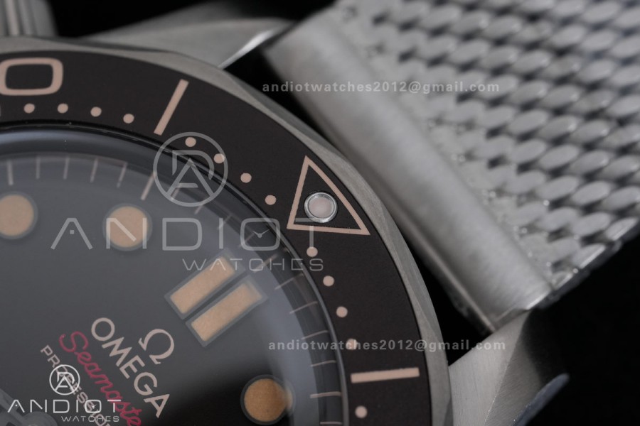 Seamaster 300 "No Time to Die" Titanium ORF 1:1 Best Edition On Titanium Mesh Bracelet SA8806 Super Clone (Free Nato)Free Sprung