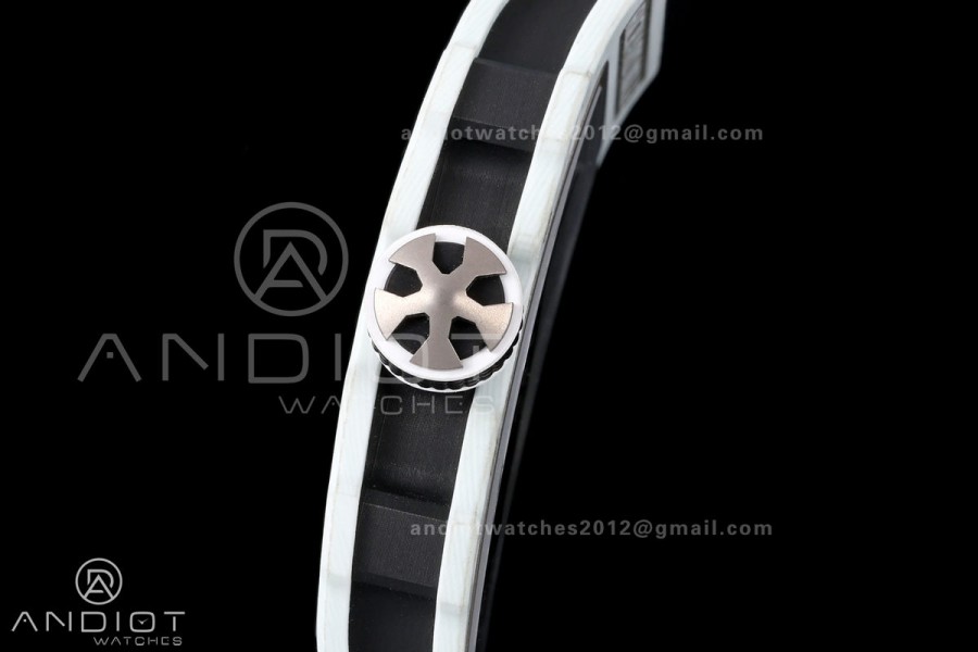 RICH Maker's 1:1 RM67-02 White NTPT UAE Skeleton Dial CRMA7 Super Clone