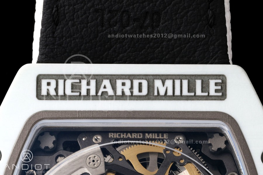 RICH Maker's 1:1 RM67-02 White NTPT UAE Skeleton Dial CRMA7 Super Clone