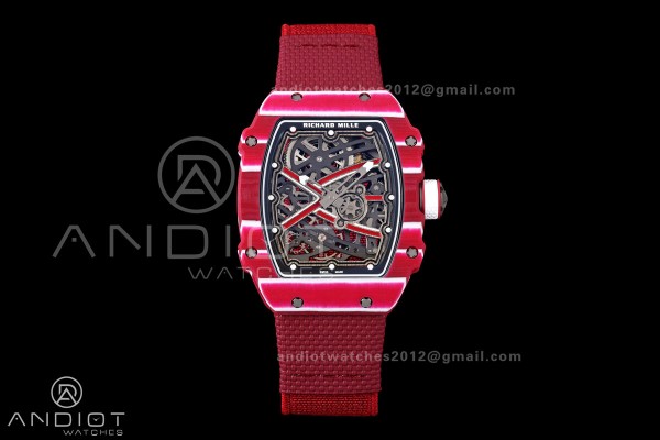 RICH Maker's 1:1 RM67-02 Purple NTPT Mutaz Skeleton Dial CRMA7 Super Clone
