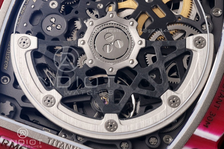 RICH Maker's 1:1 RM67-02 Purple NTPT Mutaz Skeleton Dial CRMA7 Super Clone