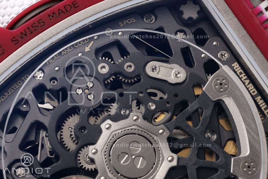 RICH Maker's 1:1 RM67-02 Purple NTPT Mutaz Skeleton Dial CRMA7 Super Clone