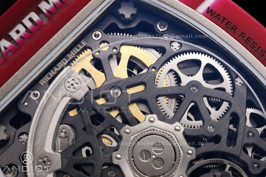 RICH Maker's 1:1 RM67-02 Purple NTPT Mutaz Skeleton Dial CRMA7 Super Clone