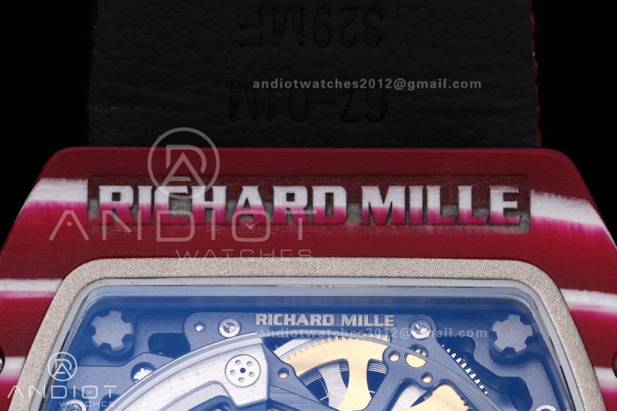 RICH Maker's 1:1 RM67-02 Purple NTPT Mutaz Skeleton Dial CRMA7 Super Clone