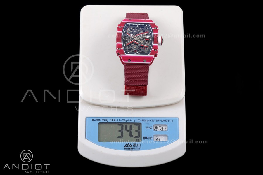 RICH Maker's 1:1 RM67-02 Purple NTPT Mutaz Skeleton Dial CRMA7 Super Clone