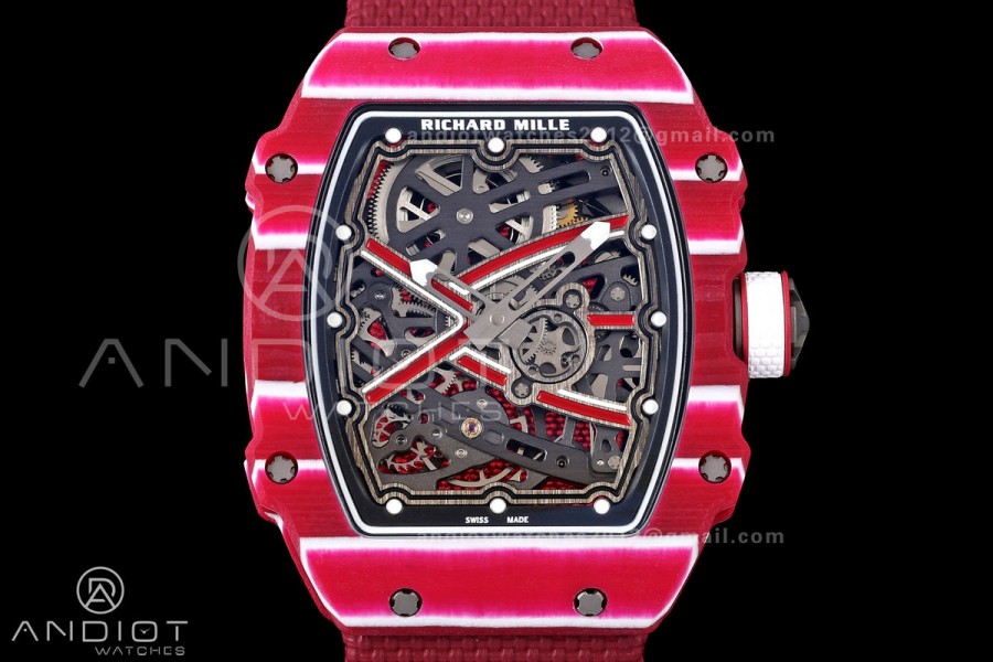 RICH Maker's 1:1 RM67-02 Purple NTPT Mutaz Skeleton Dial CRMA7 Super Clone