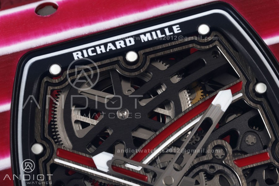 RICH Maker's 1:1 RM67-02 Purple NTPT Mutaz Skeleton Dial CRMA7 Super Clone