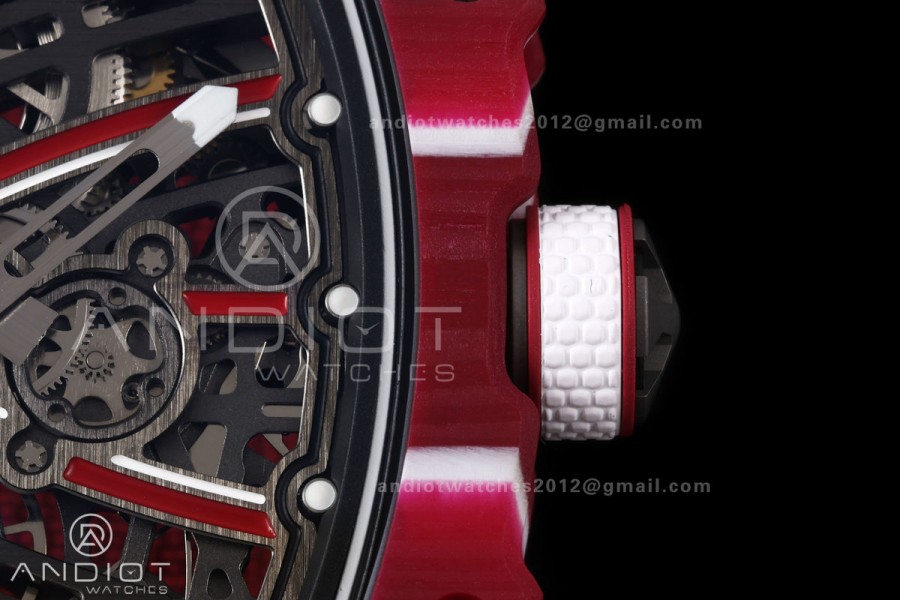 RICH Maker's 1:1 RM67-02 Purple NTPT Mutaz Skeleton Dial CRMA7 Super Clone