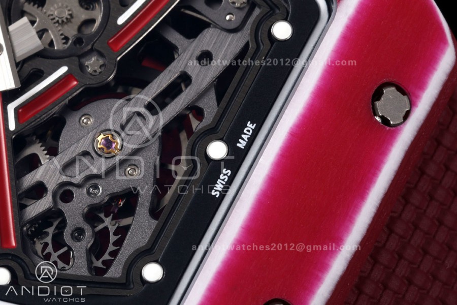 RICH Maker's 1:1 RM67-02 Purple NTPT Mutaz Skeleton Dial CRMA7 Super Clone