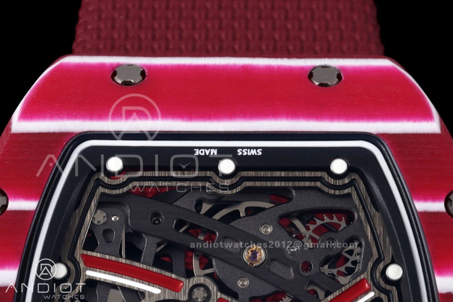 RICH Maker's 1:1 RM67-02 Purple NTPT Mutaz Skeleton Dial CRMA7 Super Clone