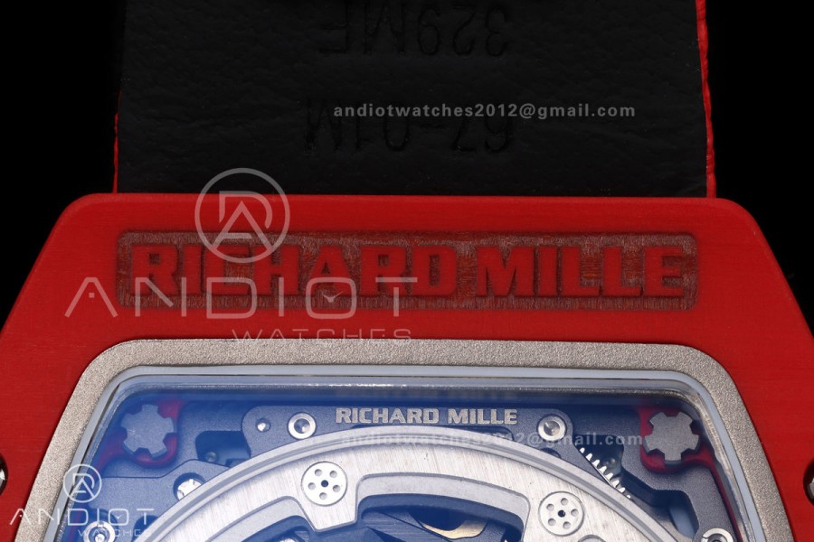 RICH Maker's 1:1 RM67-02 Red NTPT Sebastien Buemi Skeleton Dial CRMA7 Super Clone