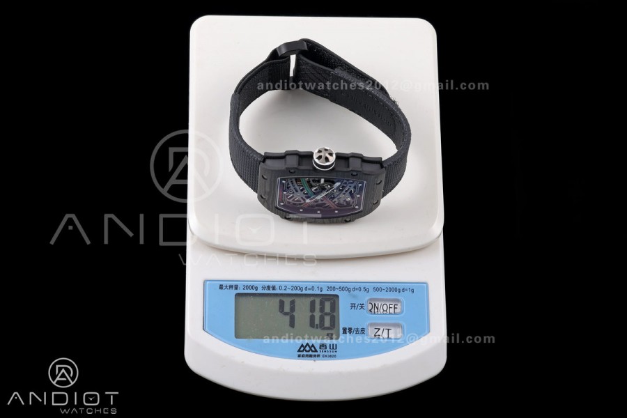 RICH Maker's 1:1 RM67-02 Black NTPT UAE Skeleton Dial CRMA7 Super Clone