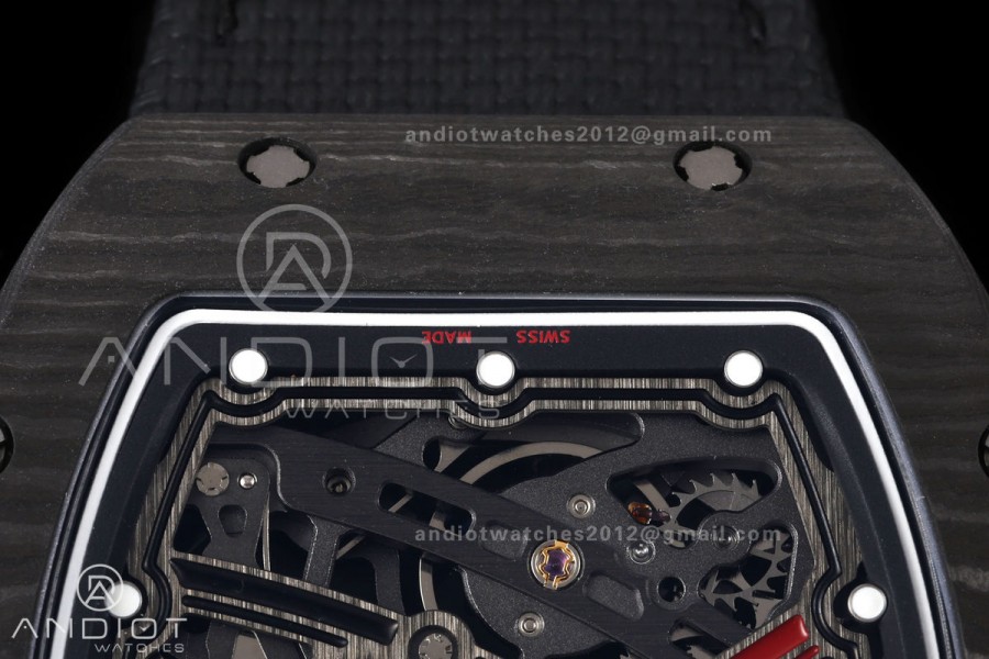 RICH Maker's 1:1 RM67-02 Black NTPT UAE Skeleton Dial CRMA7 Super Clone