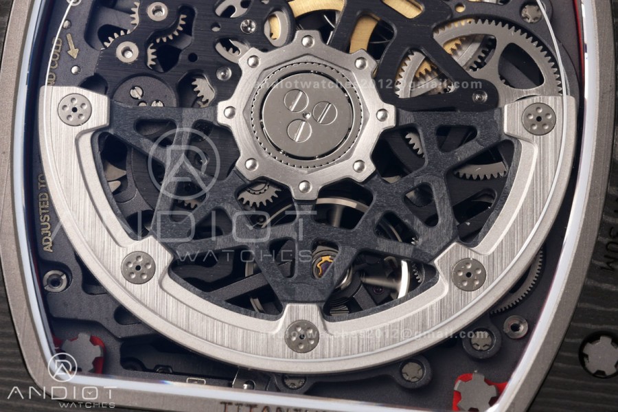 RICH Maker's 1:1 RM67-02 Black NTPT Germany Skeleton Dial CRMA7 Super Clone