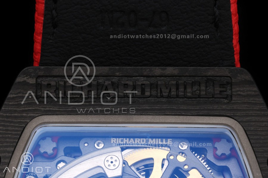 RICH Maker's 1:1 RM67-02 Black NTPT Germany Skeleton Dial CRMA7 Super Clone