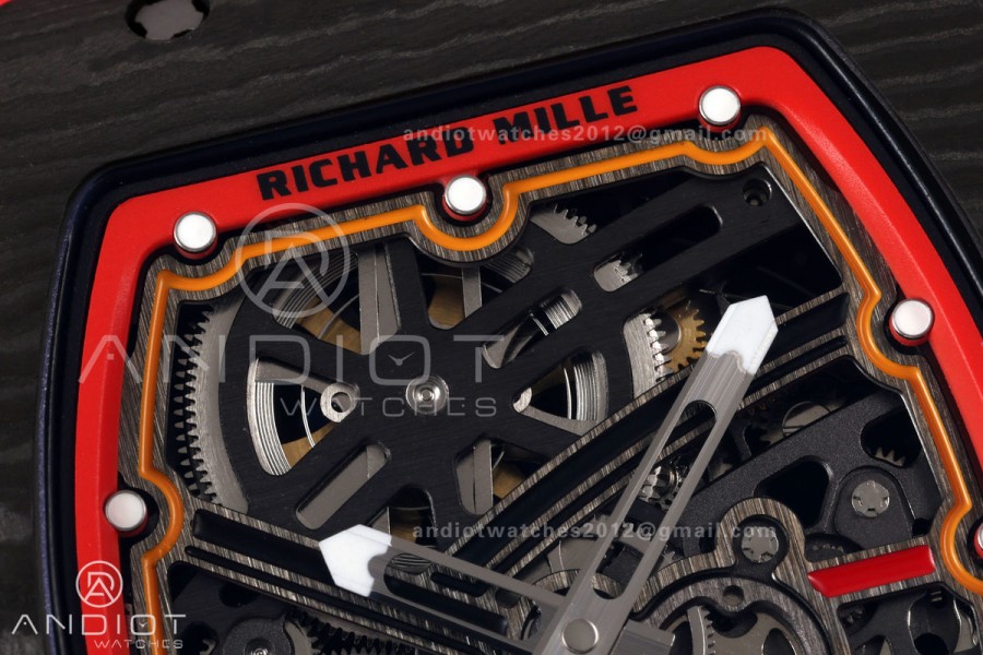 RICH Maker's 1:1 RM67-02 Black NTPT Germany Skeleton Dial CRMA7 Super Clone