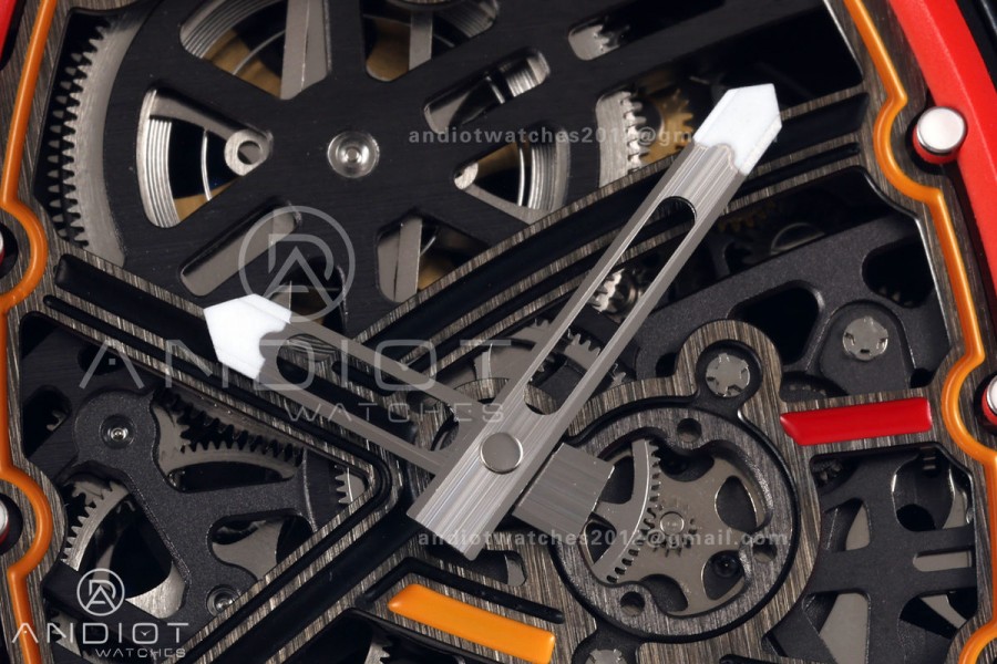 RICH Maker's 1:1 RM67-02 Black NTPT Germany Skeleton Dial CRMA7 Super Clone