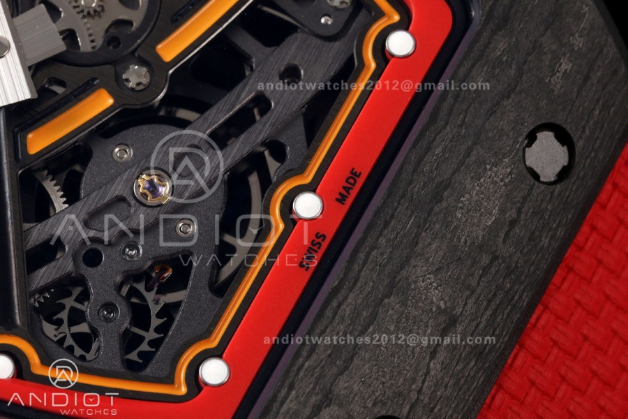 RICH Maker's 1:1 RM67-02 Black NTPT Germany Skeleton Dial CRMA7 Super Clone