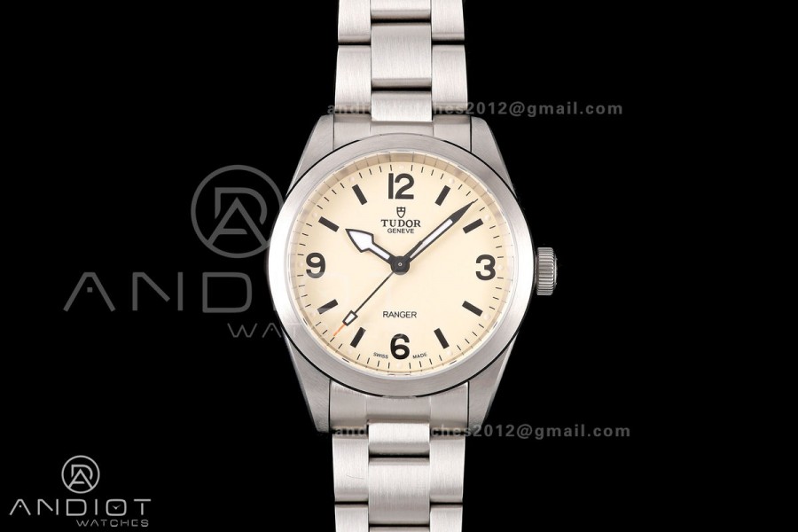 Tudor RANGE 39mm SS V2F 1:1 Best Edition White Dial on SS Bracelet A2824