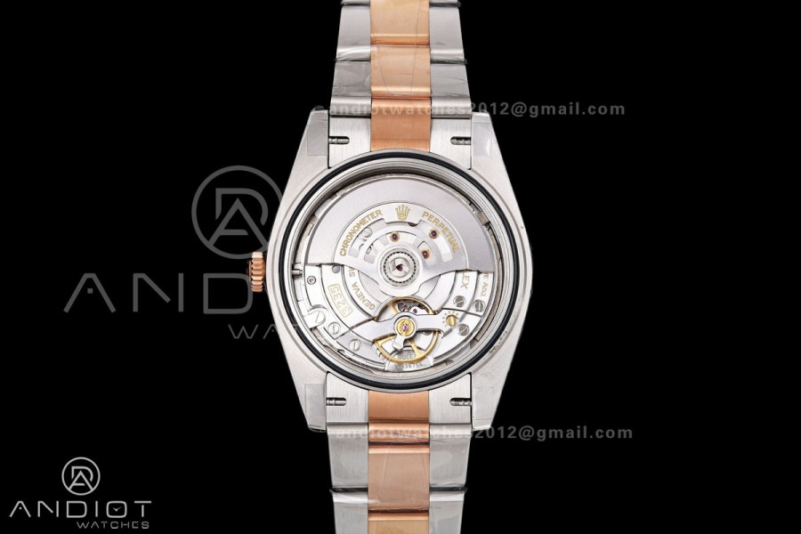 DateJust 41 126331 SS/RG VSF 1:1 Best Edition Gray Dial Green Roman on Oyster Bracelet VS3235 V2s