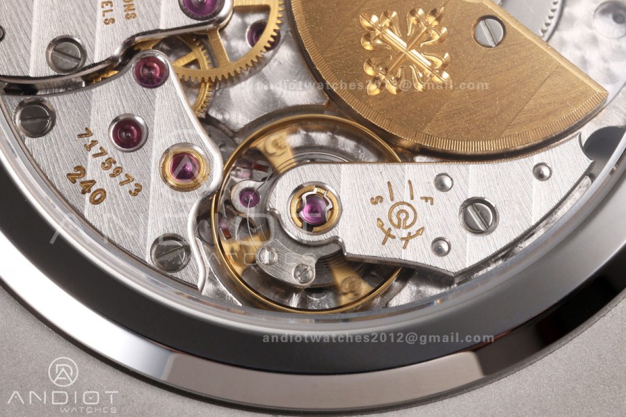 Nautilus 5712-1A 001 Free Sprung SS Umi 1:1 Best Edition Blue Dial on SS Bracelet PPF240 (Free tool) 