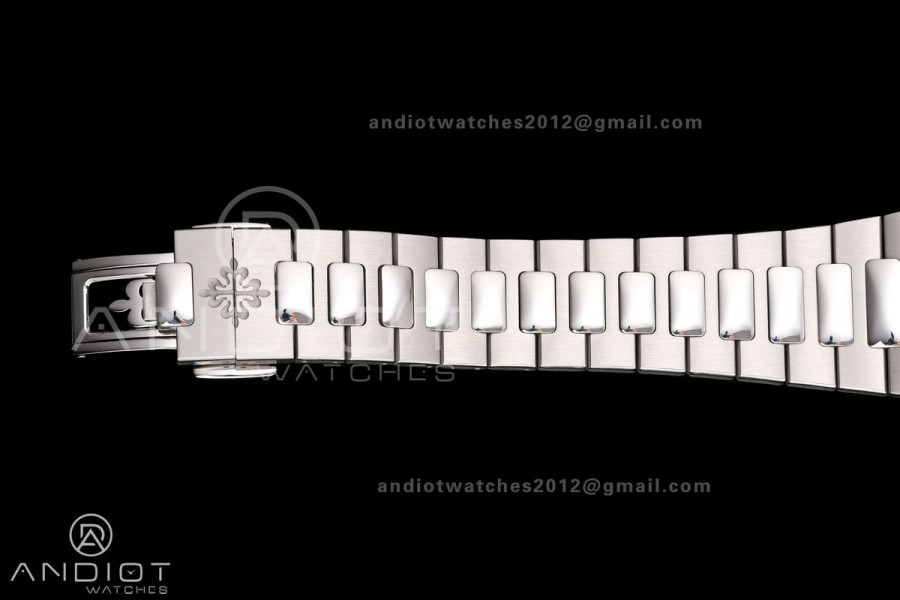 Nautilus 5712-1A 001 Free Sprung SS Umi 1:1 Best Edition Blue Dial on SS Bracelet PPF240 (Free tool) 
