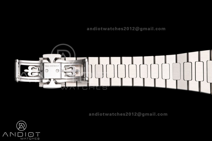 Nautilus 5712-1A 001 Free Sprung SS Umi 1:1 Best Edition Blue Dial on SS Bracelet PPF240 (Free tool) 
