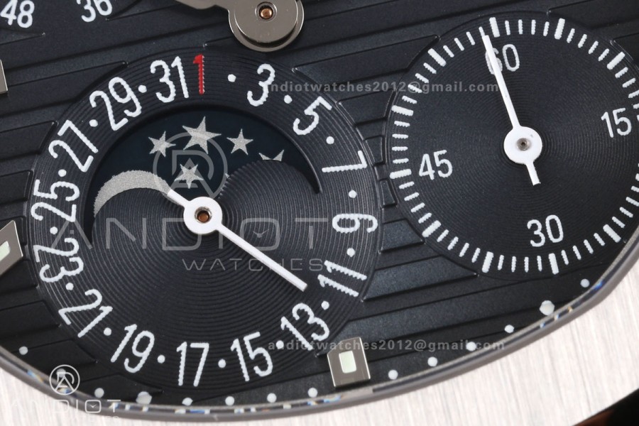 Nautilus 5712-1A 001 Free Sprung SS Umi 1:1 Best Edition Blue Dial on SS Bracelet PPF240 (Free tool) 