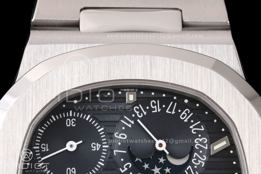 Nautilus 5712-1A 001 Free Sprung SS Umi 1:1 Best Edition Blue Dial on SS Bracelet PPF240 (Free tool) 