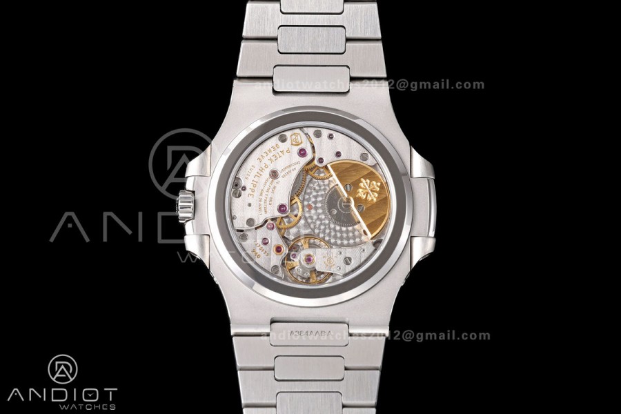 Nautilus 5712-1A 001 Free Sprung SS Umi 1:1 Best Edition Blue Dial on SS Bracelet PPF240 (Free tool) 