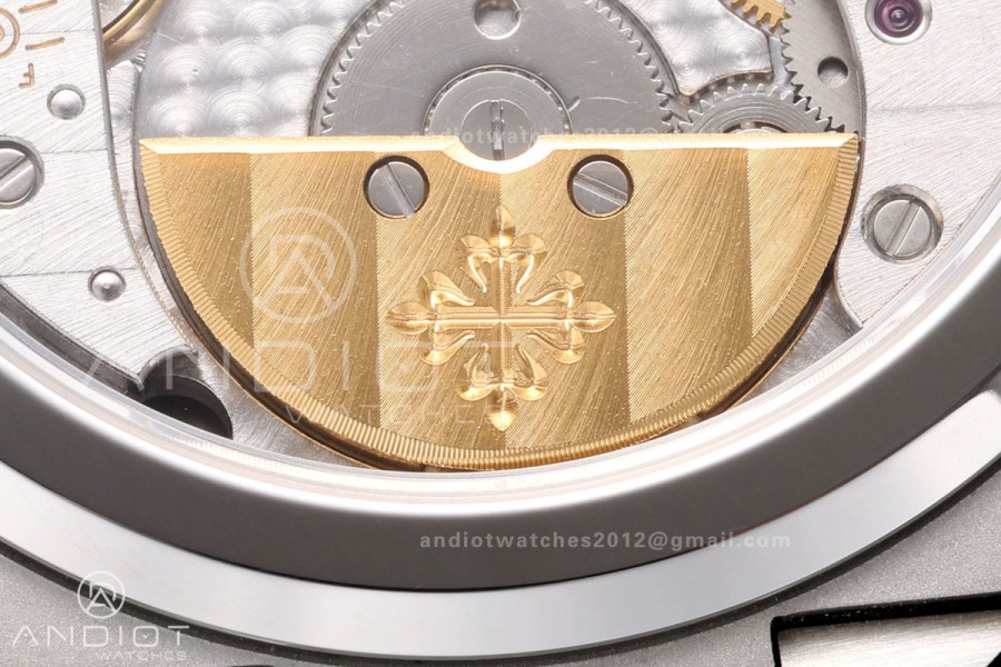 Nautilus 5712-1A 001 Free Sprung SS Umi 1:1 Best Edition Blue Dial on SS Bracelet PPF240 (Free tool) 