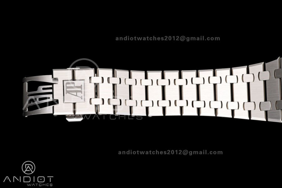 Royal Oak 39mm 15300 SS ZF 1:1 Best Edition Blue Textured Dial on SS Bracelet SA3120 Super Clone