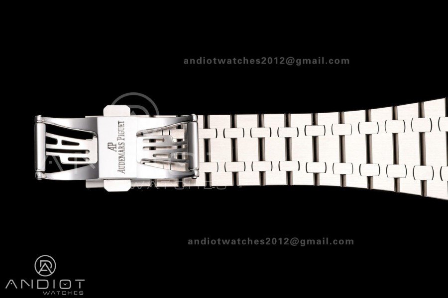 Royal Oak 39mm 15300 SS ZF 1:1 Best Edition Blue Textured Dial on SS Bracelet SA3120 Super Clone
