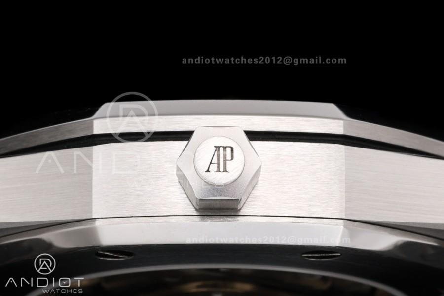 Royal Oak 39mm 15300 SS ZF 1:1 Best Edition Blue Textured Dial on SS Bracelet SA3120 Super Clone
