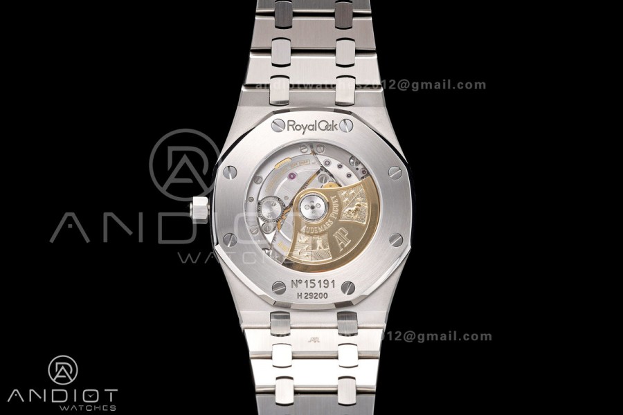 Royal Oak 39mm 15300 SS ZF 1:1 Best Edition Blue Textured Dial on SS Bracelet SA3120 Super Clone
