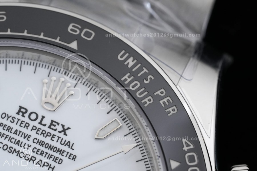 Daytona 126500 RWF 1:1 Best Edition White Dial on SS Bracelet JH4131 Free Sprung