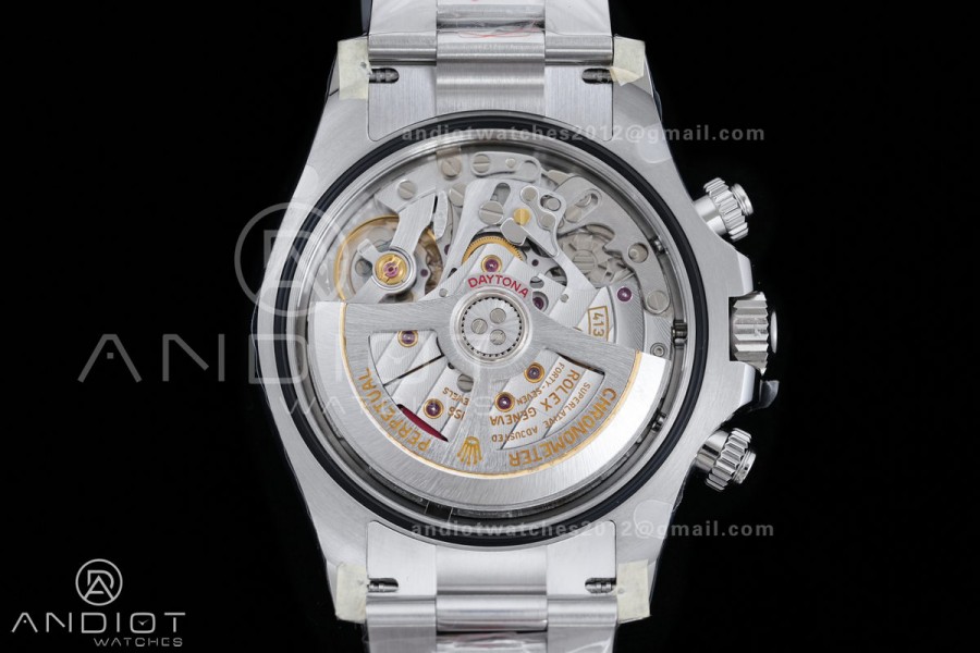 Daytona 126500 RWF 1:1 Best Edition Black Dial on SS Bracelet JH4131 Free Sprung