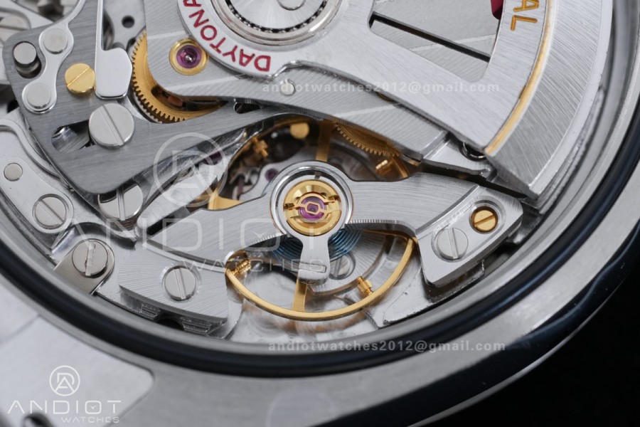 Daytona 126500 RWF 1:1 Best Edition Black Dial on SS Bracelet JH4131 Free Sprung