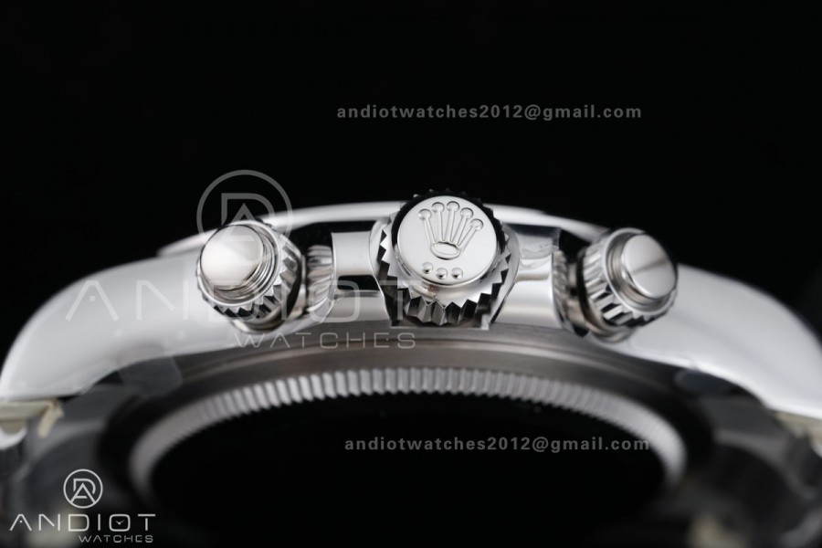Daytona 126500 RWF 1:1 Best Edition Black Dial on SS Bracelet JH4131 Free Sprung