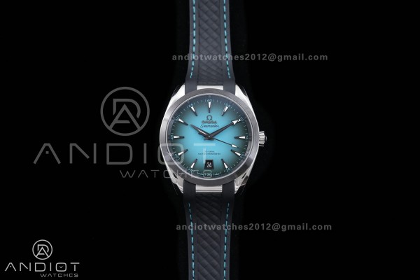 Aqua Terra 150M Master 38mm SS VSF 1:1 Best Edition Blue Ombre Dial On Rubber Strap Super Clone A8900