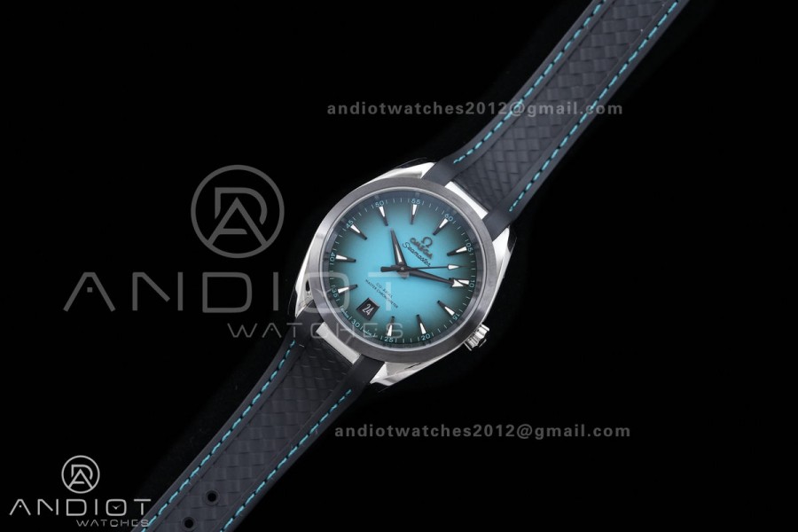 Aqua Terra 150M Master 38mm SS VSF 1:1 Best Edition Blue Ombre Dial On Rubber Strap Super Clone A8900