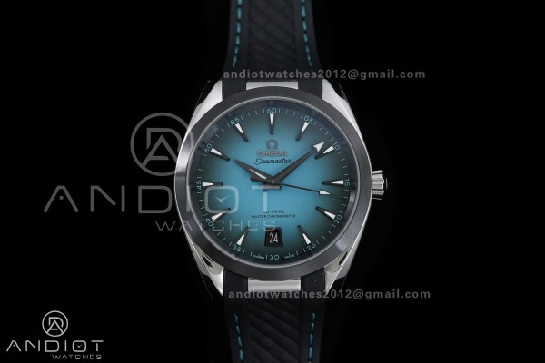 Aqua Terra 150M Master 38mm SS VSF 1:1 Best Edition Blue Ombre Dial On Rubber Strap Super Clone A8900