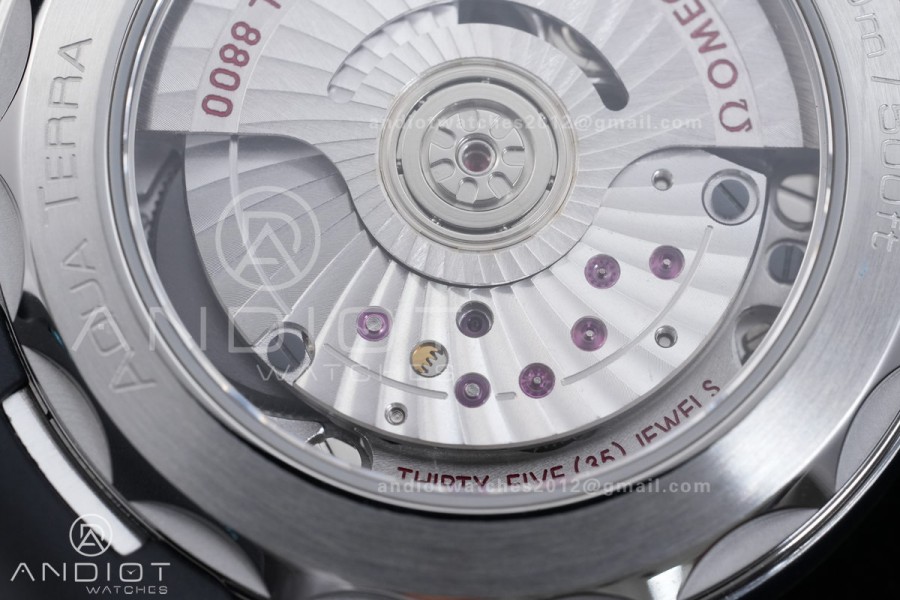 Aqua Terra 150M Master 38mm SS VSF 1:1 Best Edition Blue Ombre Dial On Rubber Strap Super Clone A8900