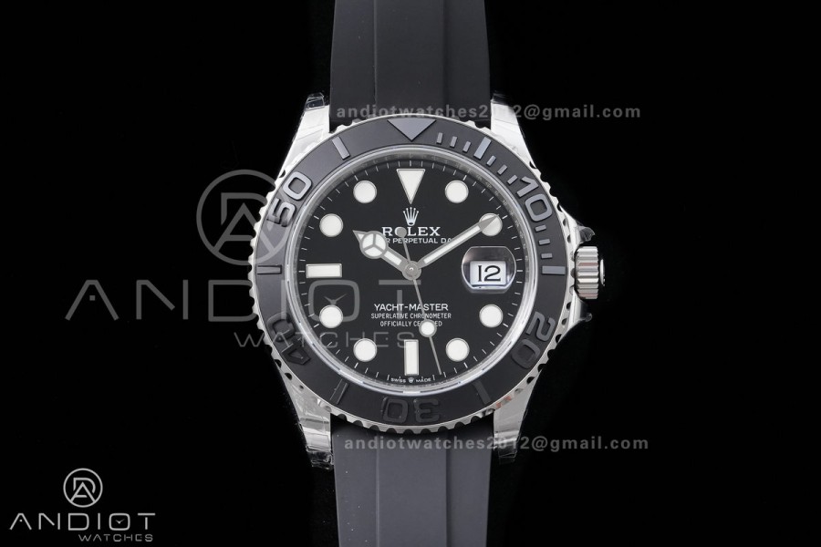 Yacht-Master 226659 Gain Weight VSF 1:1 Best Edition Black Dial On Oysterflex Strap DD3235 (Free Sprung Look)