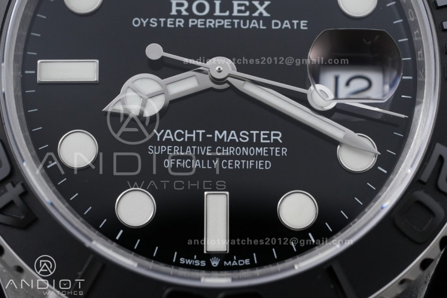 Yacht-Master 226659 Gain Weight VSF 1:1 Best Edition Black Dial On Oysterflex Strap DD3235 (Free Sprung Look)