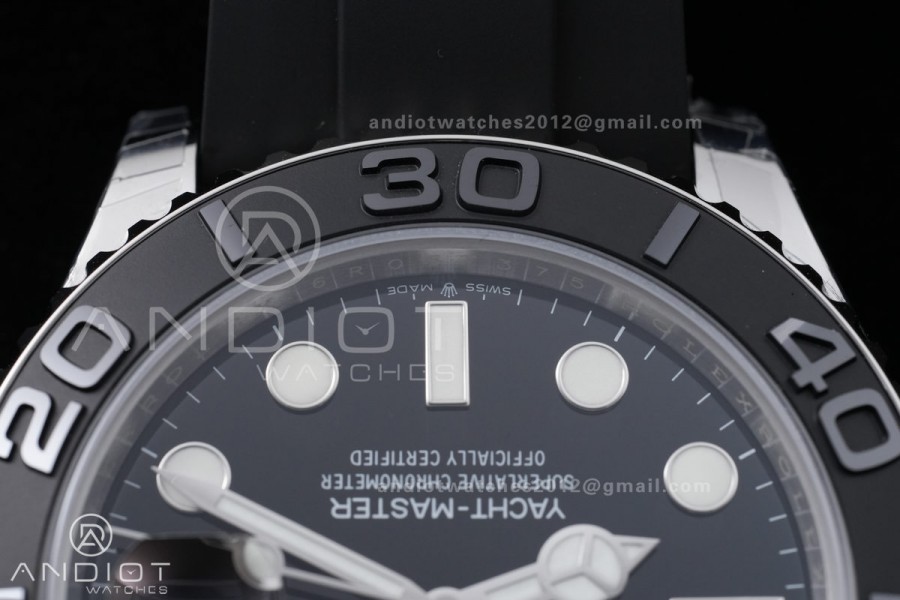 Yacht-Master 226659 Gain Weight VSF 1:1 Best Edition Black Dial On Oysterflex Strap DD3235 (Free Sprung Look)